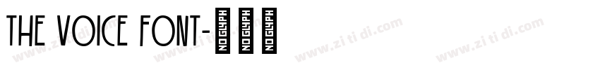 The Voice Font字体转换